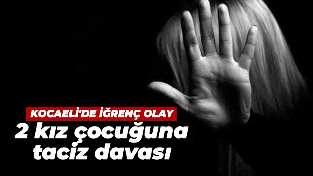 Kocaeli'de iğrenç olay: 2 kız çocuğuna taciz davası