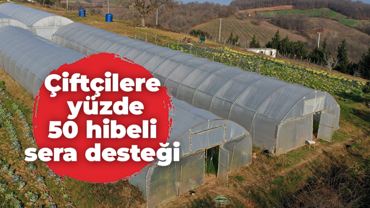 Çiftçilere yüzde 50 hibeli sera desteği