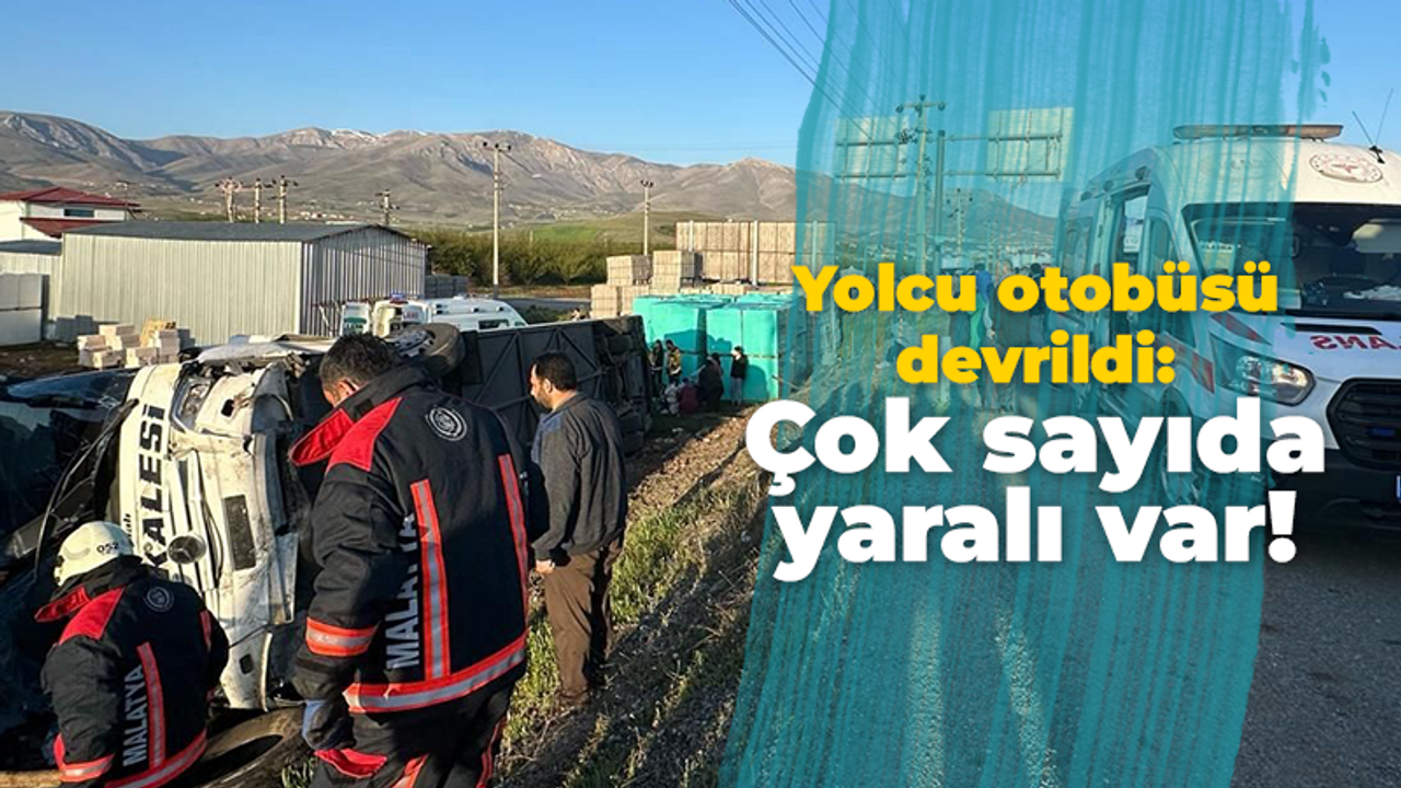 Yolcu otobüsü devrildi: Çok sayıda yaralı var