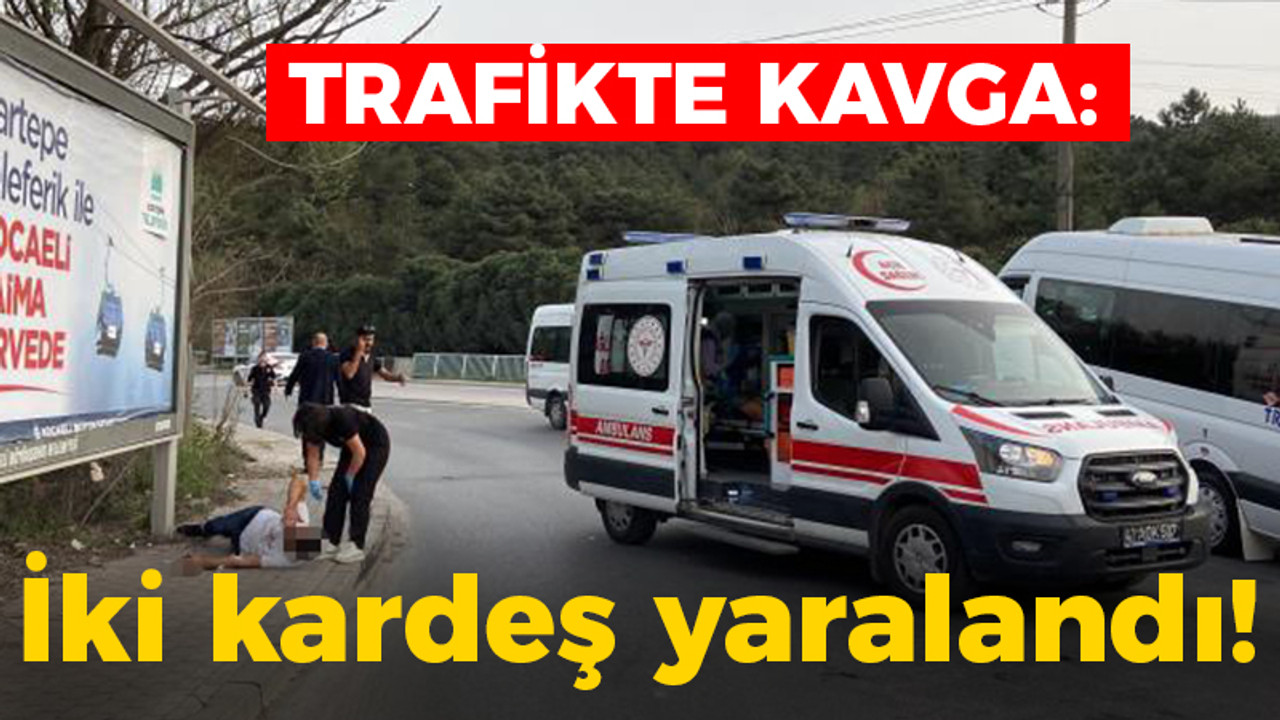 Trafikte kavga: İki kardeş yaralandı!