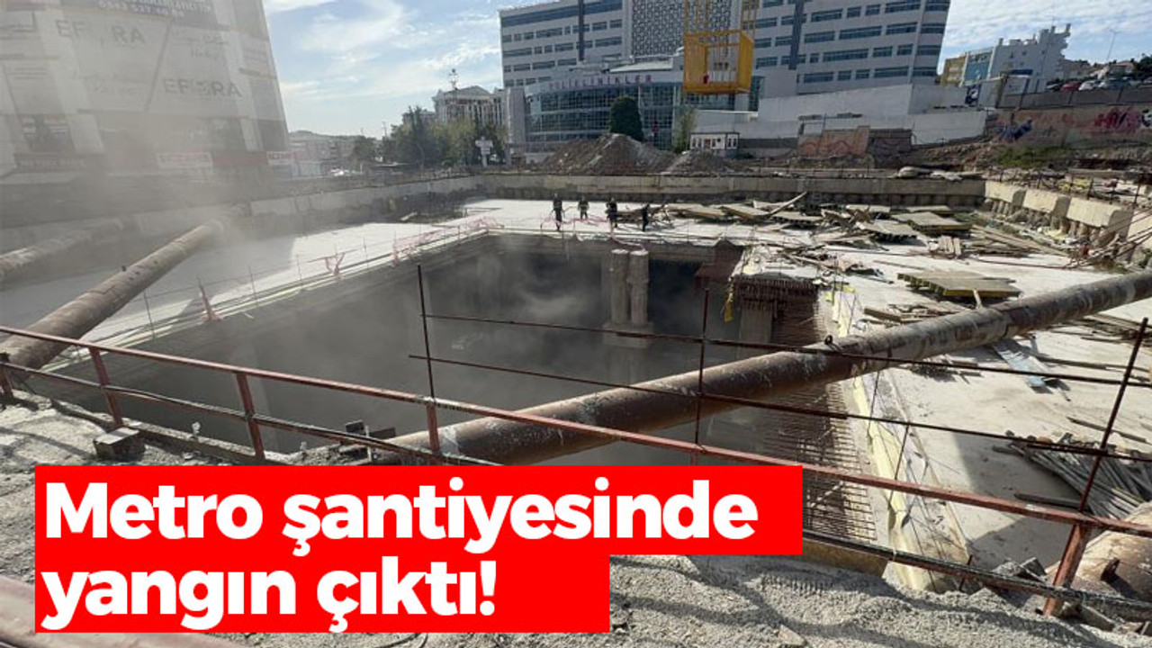 Kocaeli haber - Metro şantiyesinde yangın çıktı!