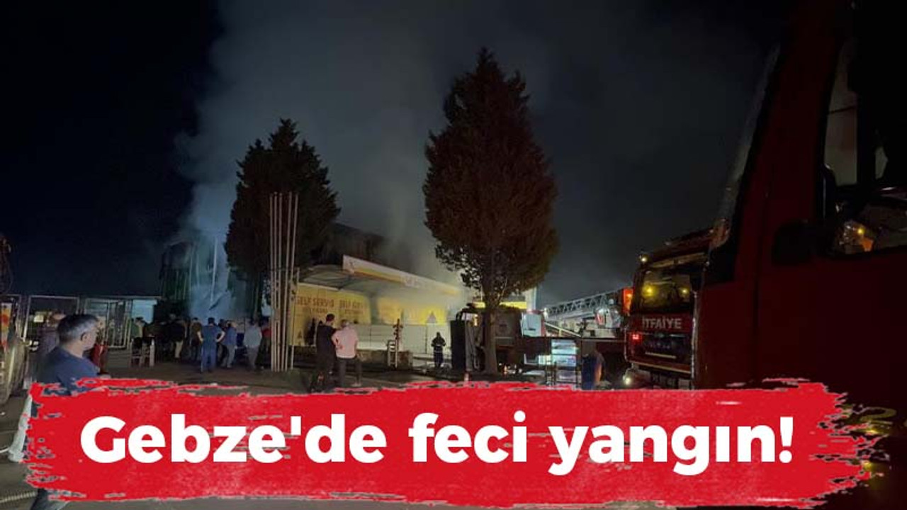 Gebze'de feci yangın!