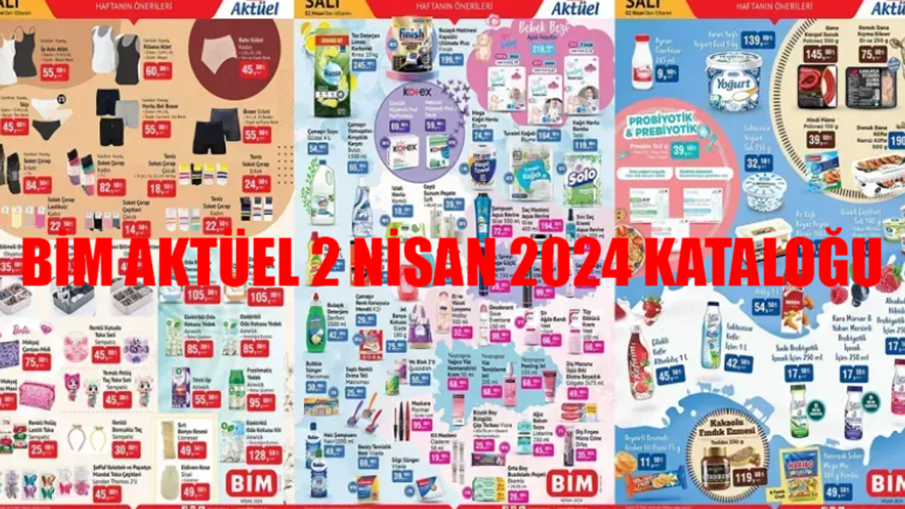 BİM AKTÜEL 2 NİSAN 2024 KATALOĞU ÇIKTI: BİM Katalog Bu Salı Nisan İndirimi Dolu Dolu Başladı! 2 Nisan BİM Kataloğu Ramazan Bayramı Özel Fiyatlar Kaçmaz