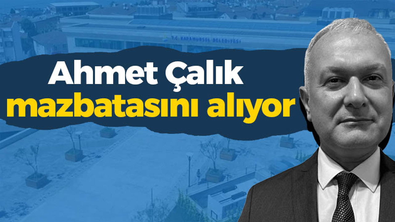 Ahmet Çalık mazbatasını alıyor