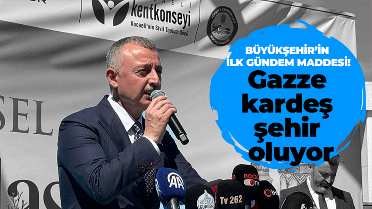 Büyükşehir’in ilk gündem maddesi! Gazze kardeş şehir oluyor