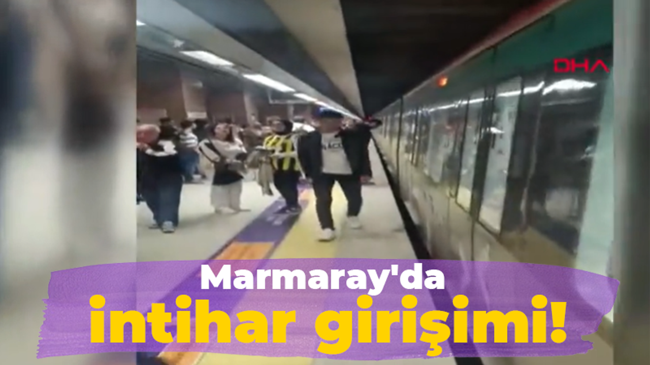 Marmaray'da intihar girişimi!