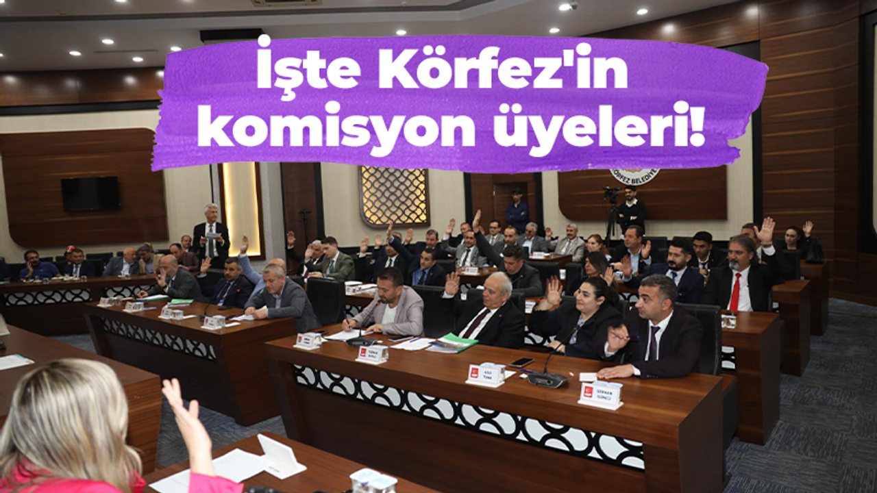 İşte Körfez'in komisyon üyeleri!