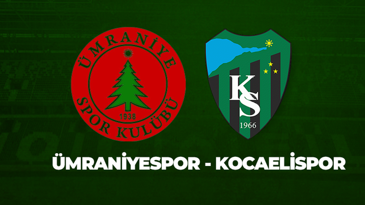 Ümraniyespor - Kocaelispor: 1-0 (MAÇ SONUCU)