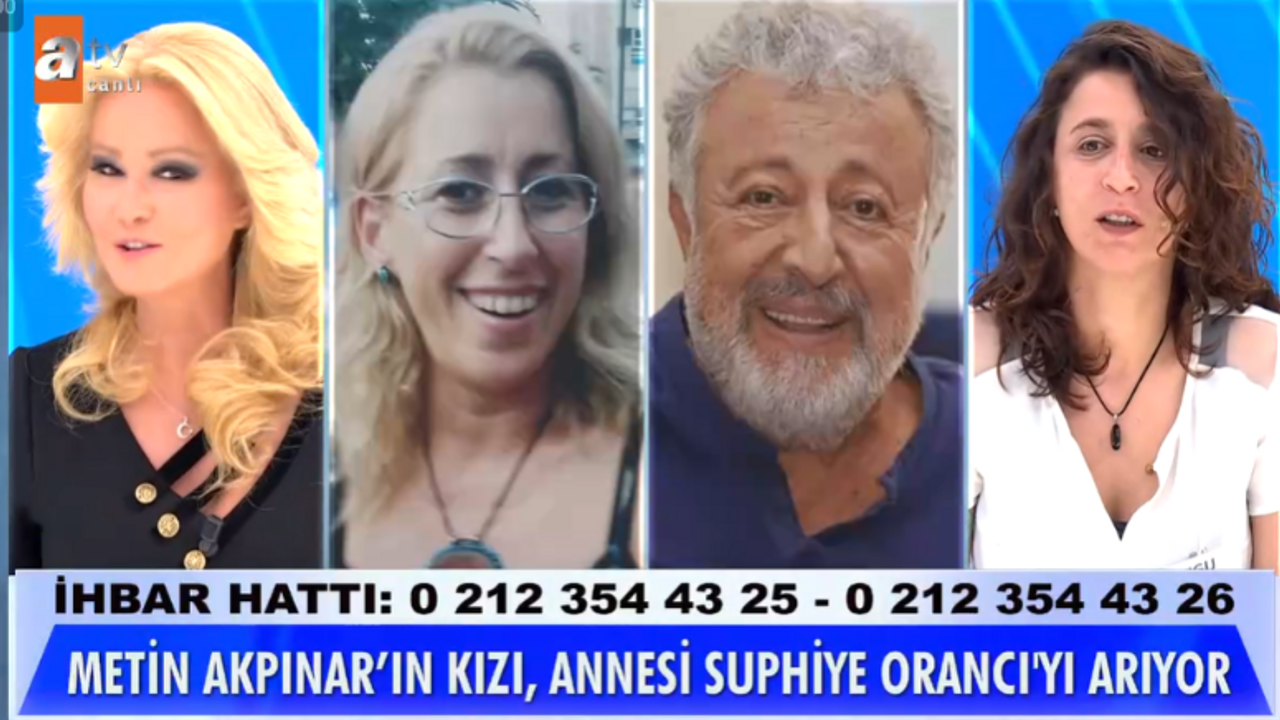 MÜGE ANLI DUYGU NEBİOĞLU CANLI YAYIN: Metin Akpınar Kızı Duygu Nebioğlu Müge Anlı'da Annesini Arıyor! Duygu Nebioğlu Annesi Suphiye Orancı Nerede?