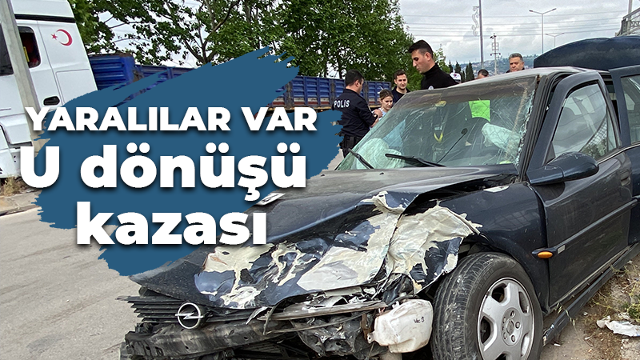 Kocaeli'de U dönüşü kazası!