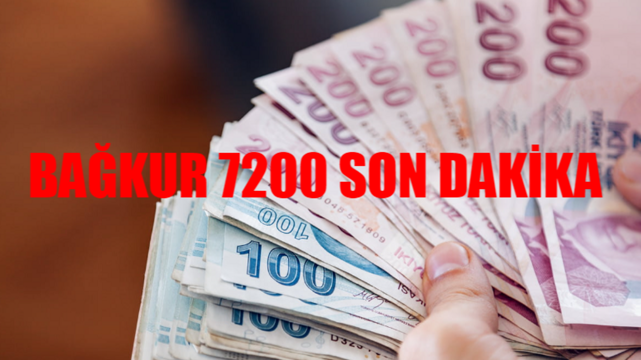 BAĞKUR 7200 SON DAKİKA 5 YIL ERKEN EMEKLİLİK: Bağ-Kur 7200 Ne Zaman Düşecek? BAĞKUR 7200 Ne Zaman Yasalaşacak?