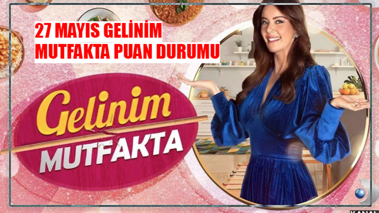 27 MAYIS GELİNİM MUTFAKTA PUAN DURUMU AÇIKLANDI! Kanal D Canlı Gelinim Mutfakta Bugün Çeyreği Kim Aldı? 27 Mayıs Gelinim Mutfakta Kim 1. Oldu?