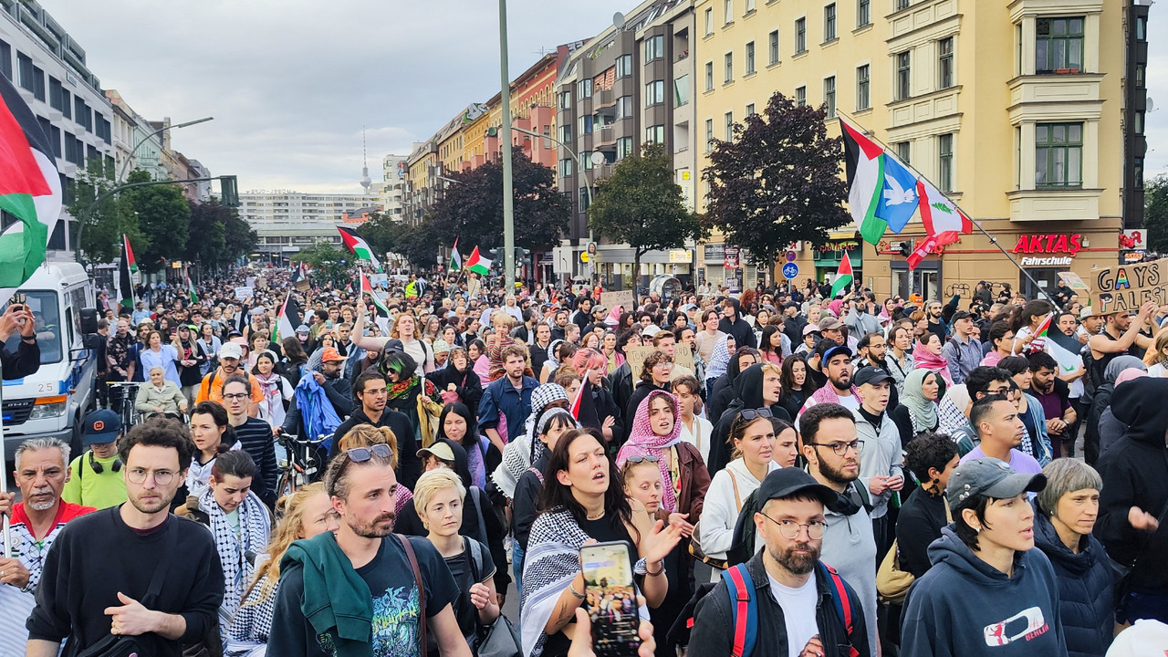 İsrail saldırıları Berlin'de protesto edildi