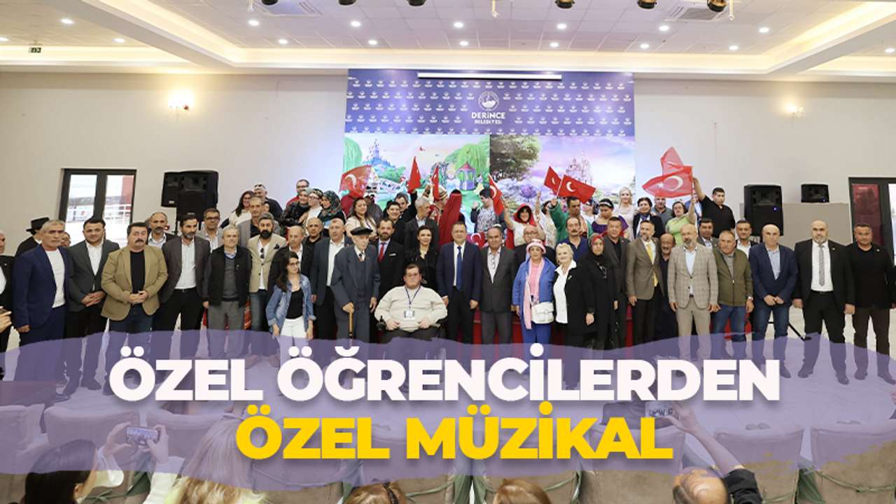 Derince'de özel öğrencilerden özel müzikal