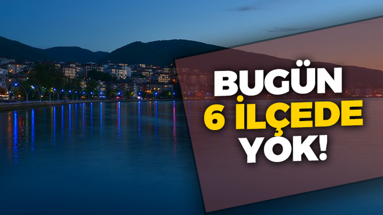 Kocaeli'de bugün 6 ilçede elektrik yok!