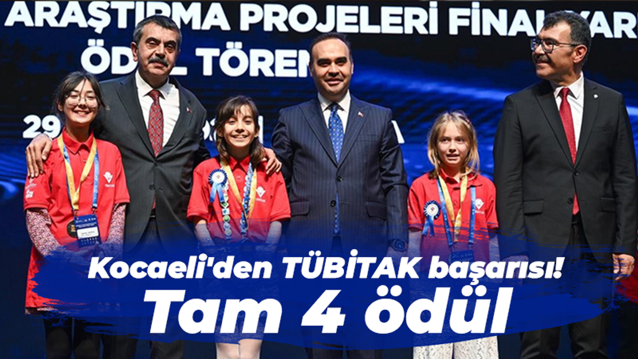 Kocaeli’den TÜBİTAK başarısı! Tam 4 ödülle döndük