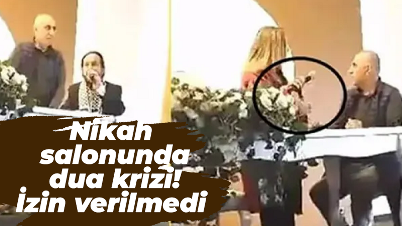 Nikah salonunda dua krizi! İzin verilmedi