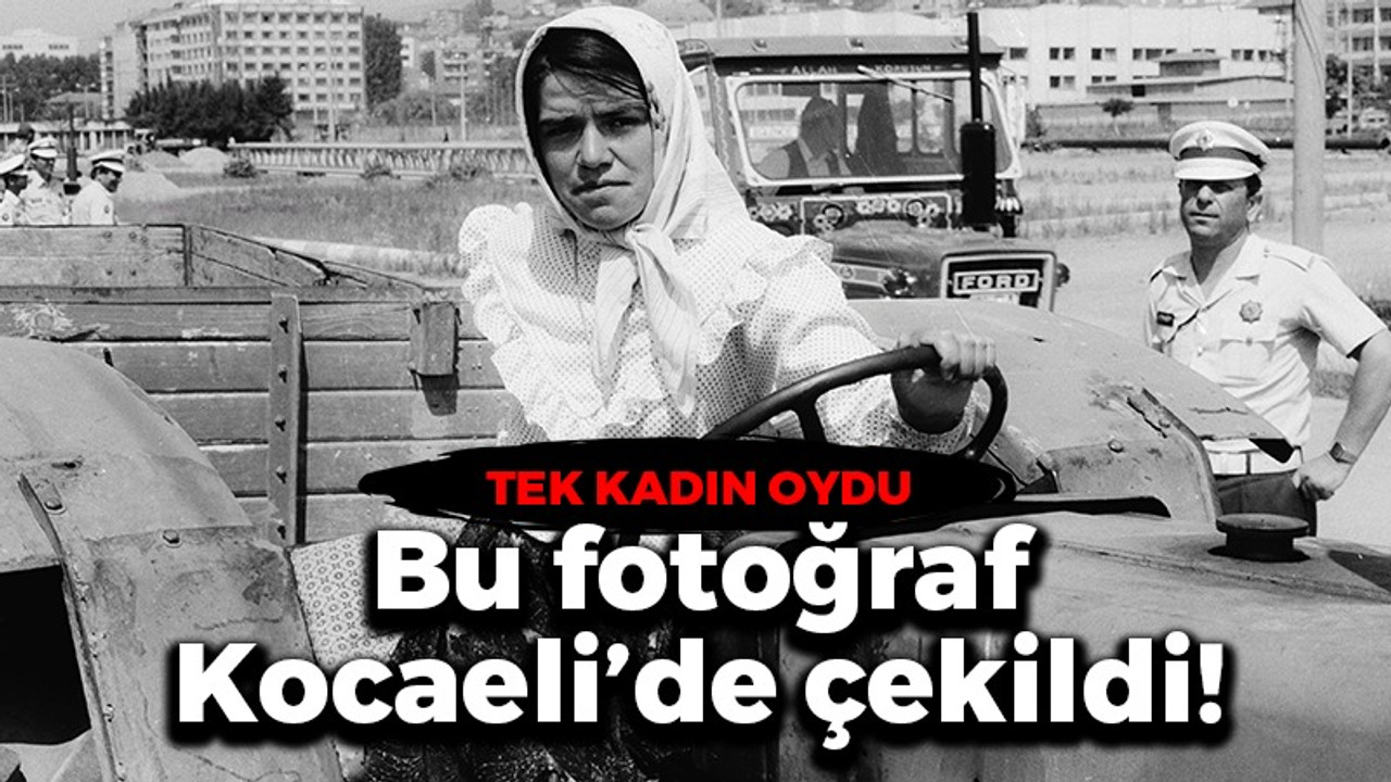 Bu fotoğraf Kocaeli’de çekildi! 80 kişi arasında tek kadın oydu…