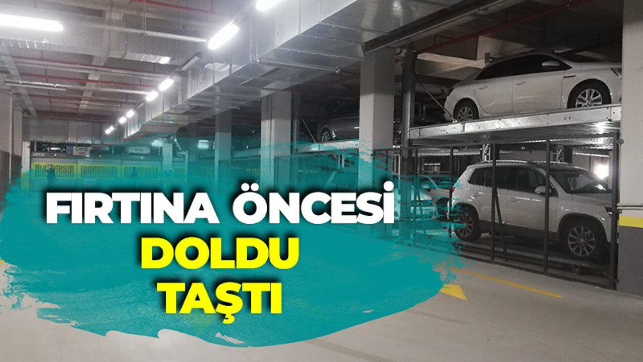 Meteoroloji Kocaeli'yi fırtına için uyardı! Otoparklar ağzına kadar doldu