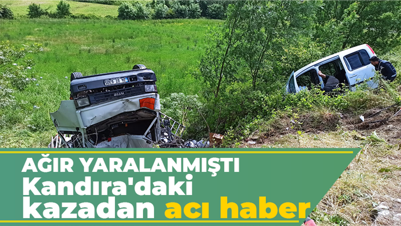 Kandıra'da yapılan kazadan acı haber geldi!