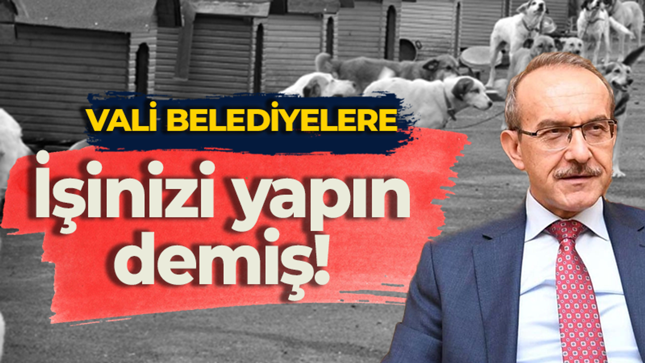 Kocaeli Valisi Seddar Yavuz belediyelere, "İşinizi yapın!" demiş