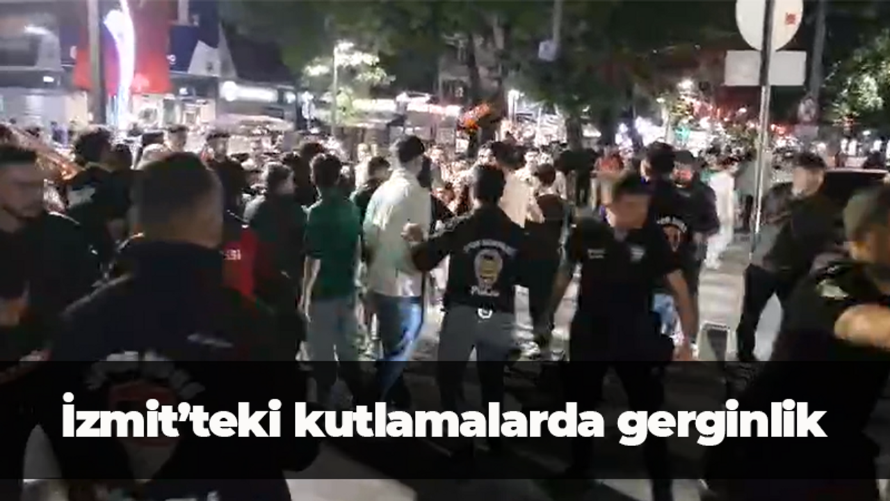 İzmit'te şampiyonluk kutlamalarında gerginlik