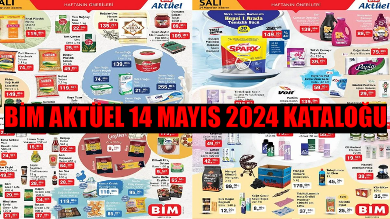 BİM AKTÜEL 14 MAYIS KATALOĞU 2024 YAYINDA: BİM Bu Hafta Salı Bulaşık Makinesi Kapsülü 149,50 TL Kaçmaz Fiyat! BİM Aktüel Ürünler 14 Mayıs Raflarda