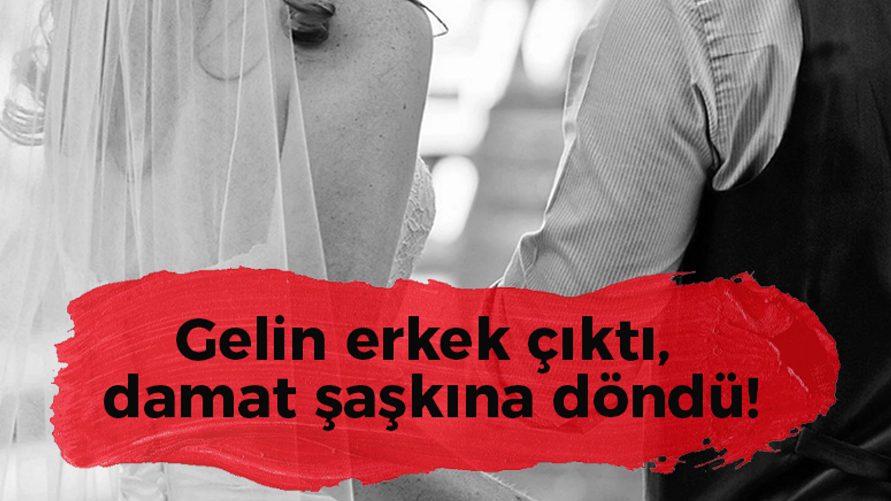 Gelin erkek çıktı, damat şaşkına döndü!