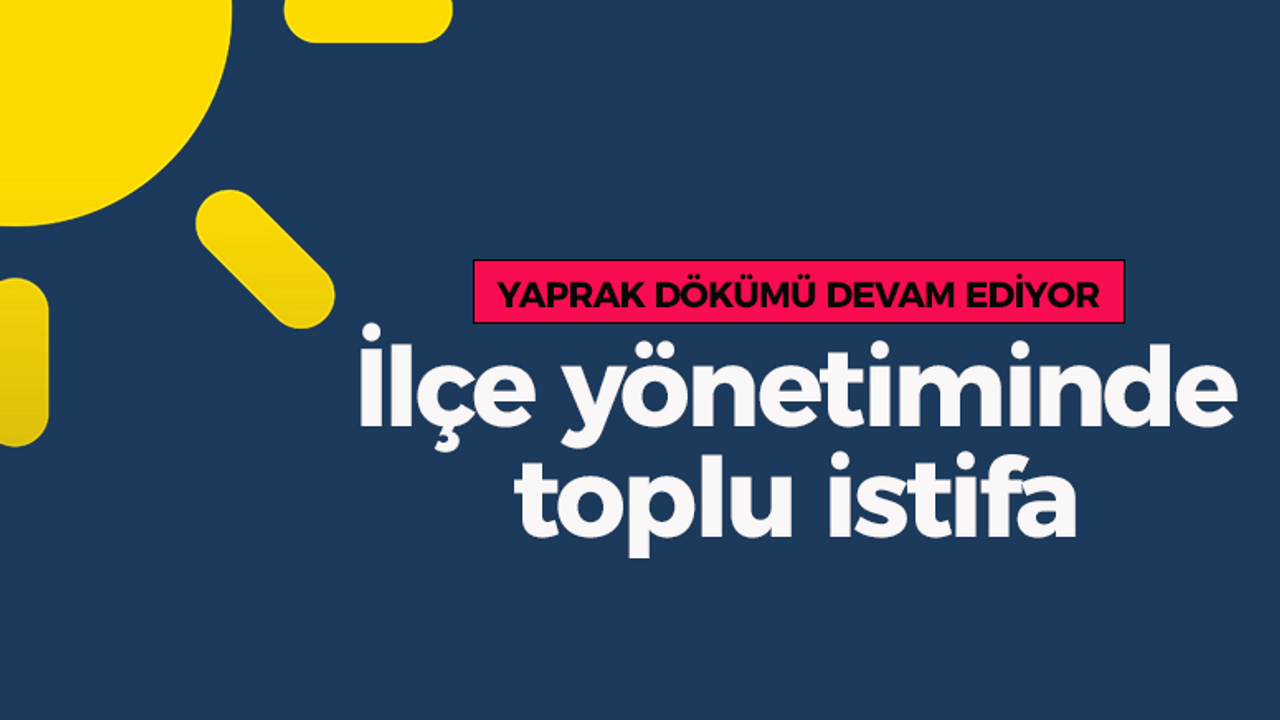 İYİ Parti'de yaprak dökümü