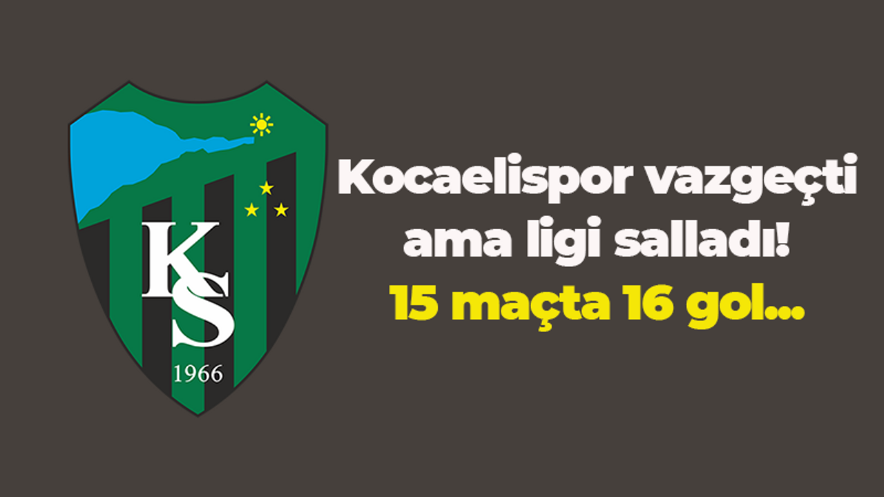 Kocaelispor transferden vazgeçmişti: 15 maçta 16 gol attı!