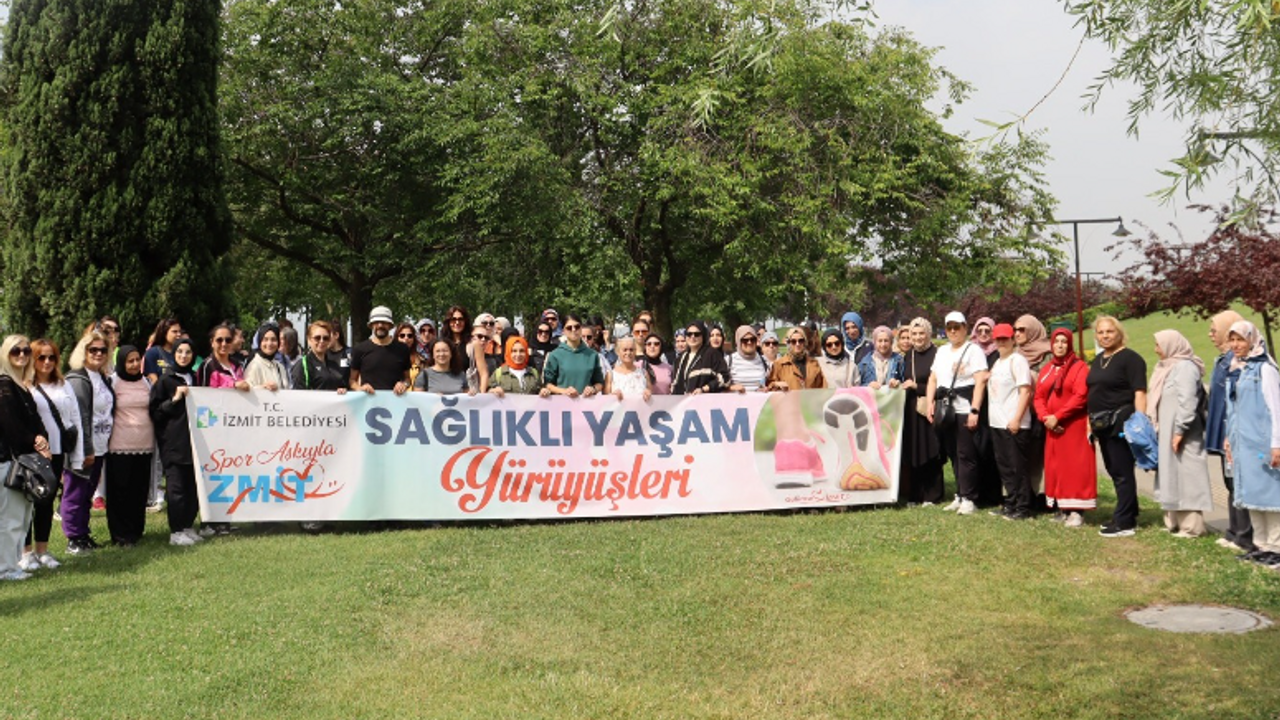 Sağlıklı yaşam için yürüdüler