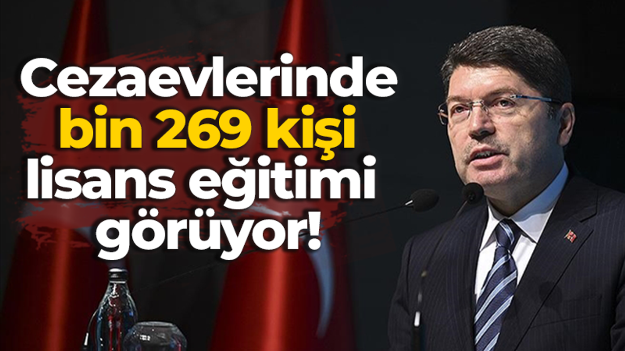 Cezaevlerinde bin 269 kişi lisans eğitimi görüyor!