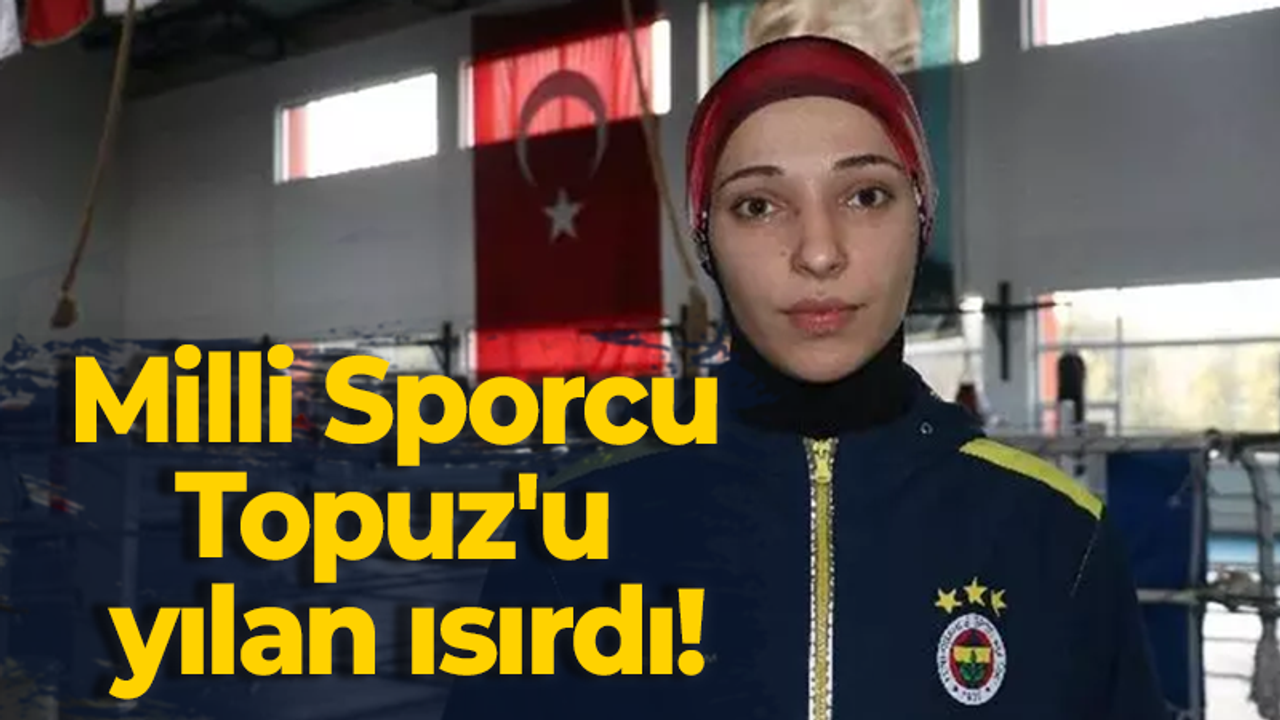 Milli Sporcu Topuz'u yılan ısırdı!