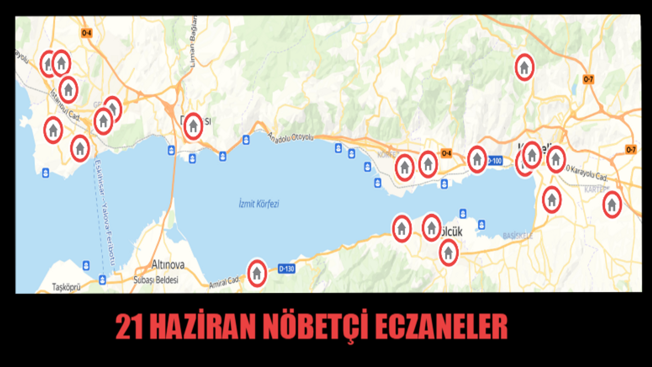 21 Haziran Cuma Kocaeli’de nöbetçi eczaneler hangileri? İşte detaylar..