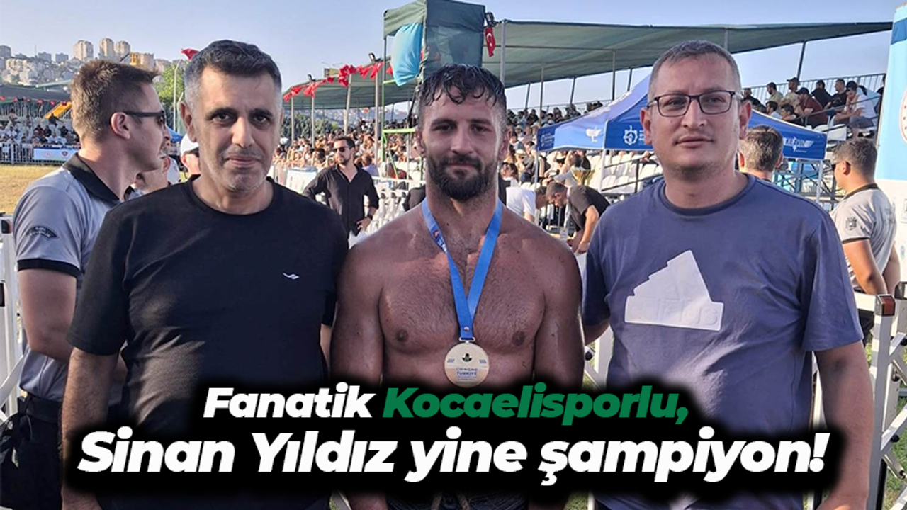 Fanatik Kocaelisporlu, Karamürsel’in gururu Sinan Yıldız yine şampiyon!
