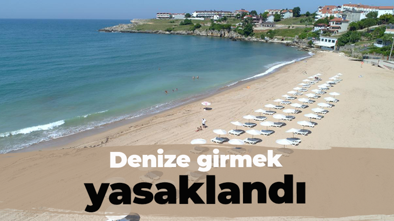 Kandıra sahillerinde denize girmek yasaklandı