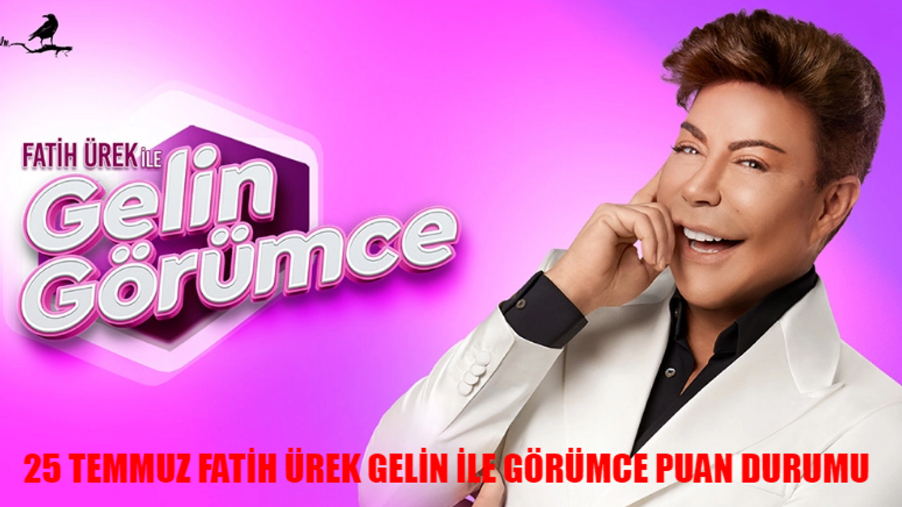 25 TEMMUZ FATİH ÜREK GELİN GÖRÜMCE PUAN DURUMU: Fatih Ürek 5000 TL Kim Aldı? 25 Temmuz Gelin Görümce Birinci Kim?