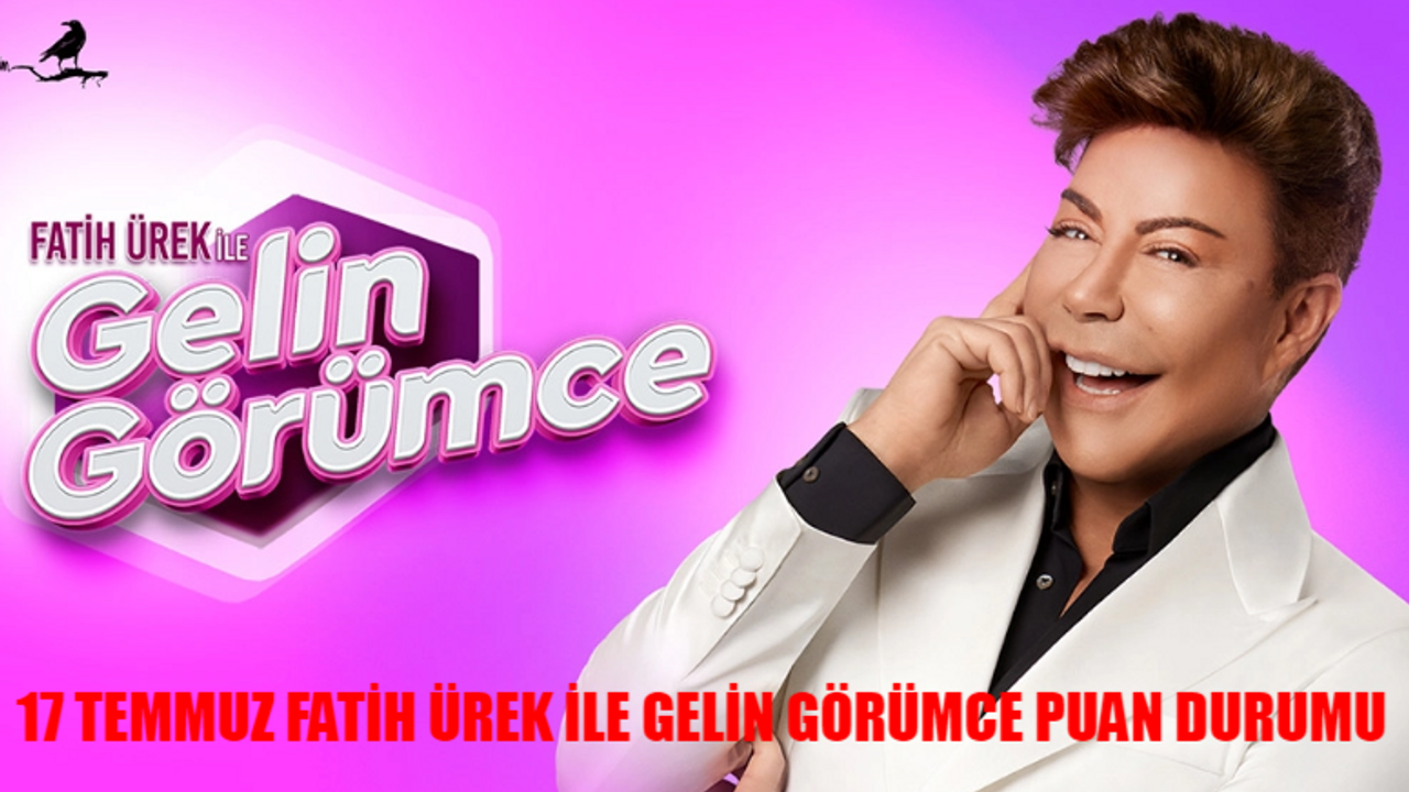 17 TEMMUZ FATİH ÜREK GELİN GÖRÜMCE PUAN DURUMU TIKLA ÖĞREN: Now TV Fatih Ürek İle Gelin Görümce Bugün Kim Birinci Oldu?