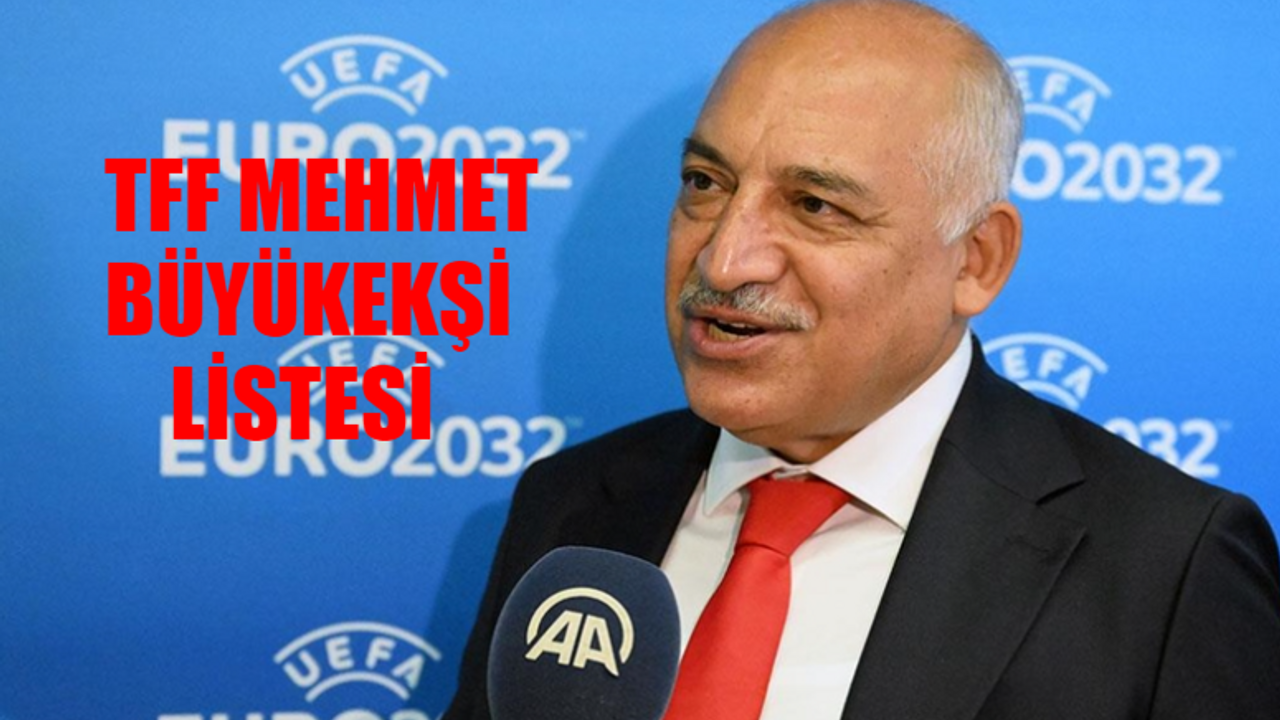 TFF BAŞKAN ADAYI MEHMET BÜYÜKEKŞİ LİSTESİ: Mehmet Büyükekşi Yönetim Kurulu Listesi