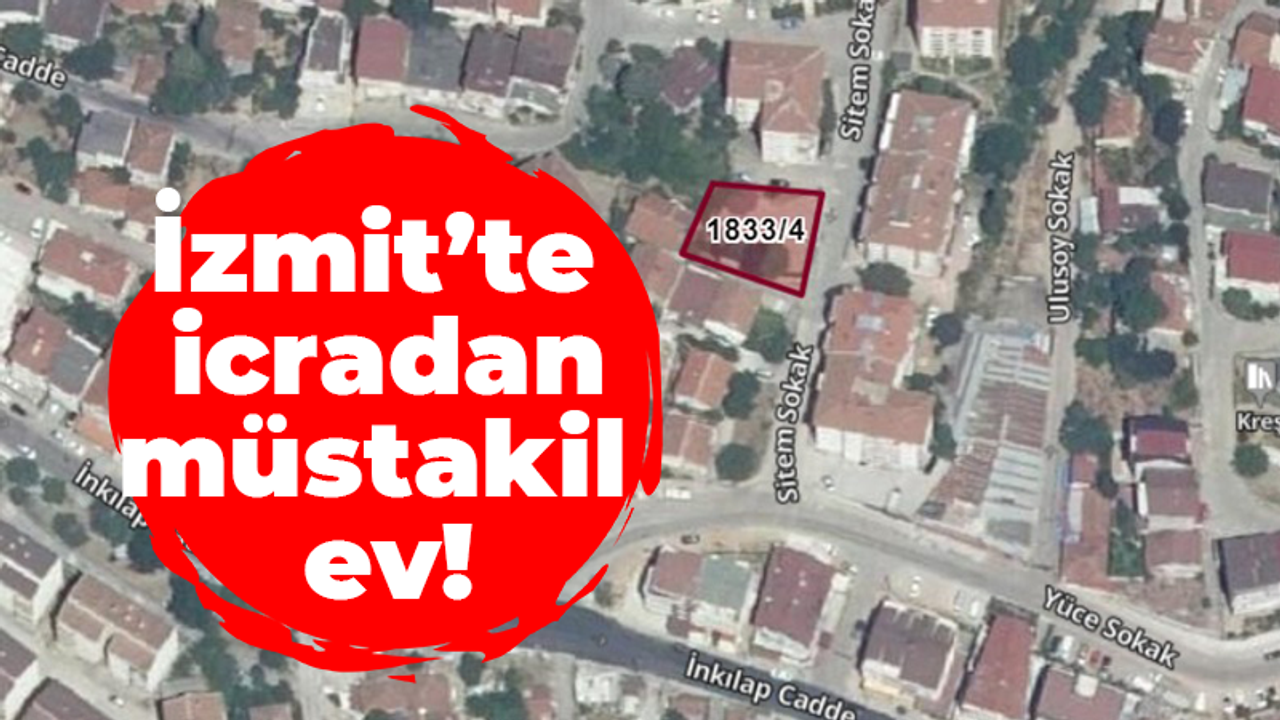 İzmit’te icradan müstakil ev!