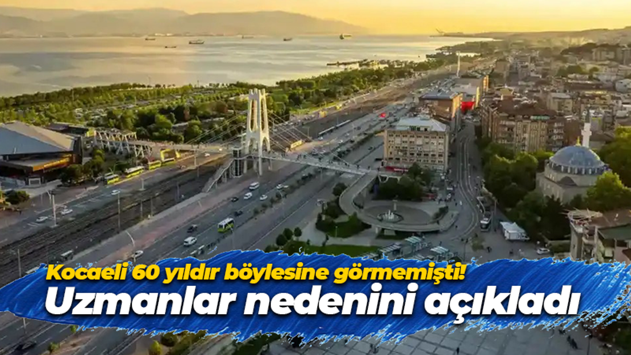 Kocaeli 60 yıldır böylesine görmemişti! Uzmanlar nedenini açıkladı