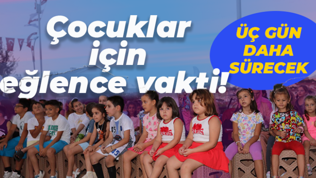 Derince’de çocuklar için eğlence vakti! Üç gün daha sürecek