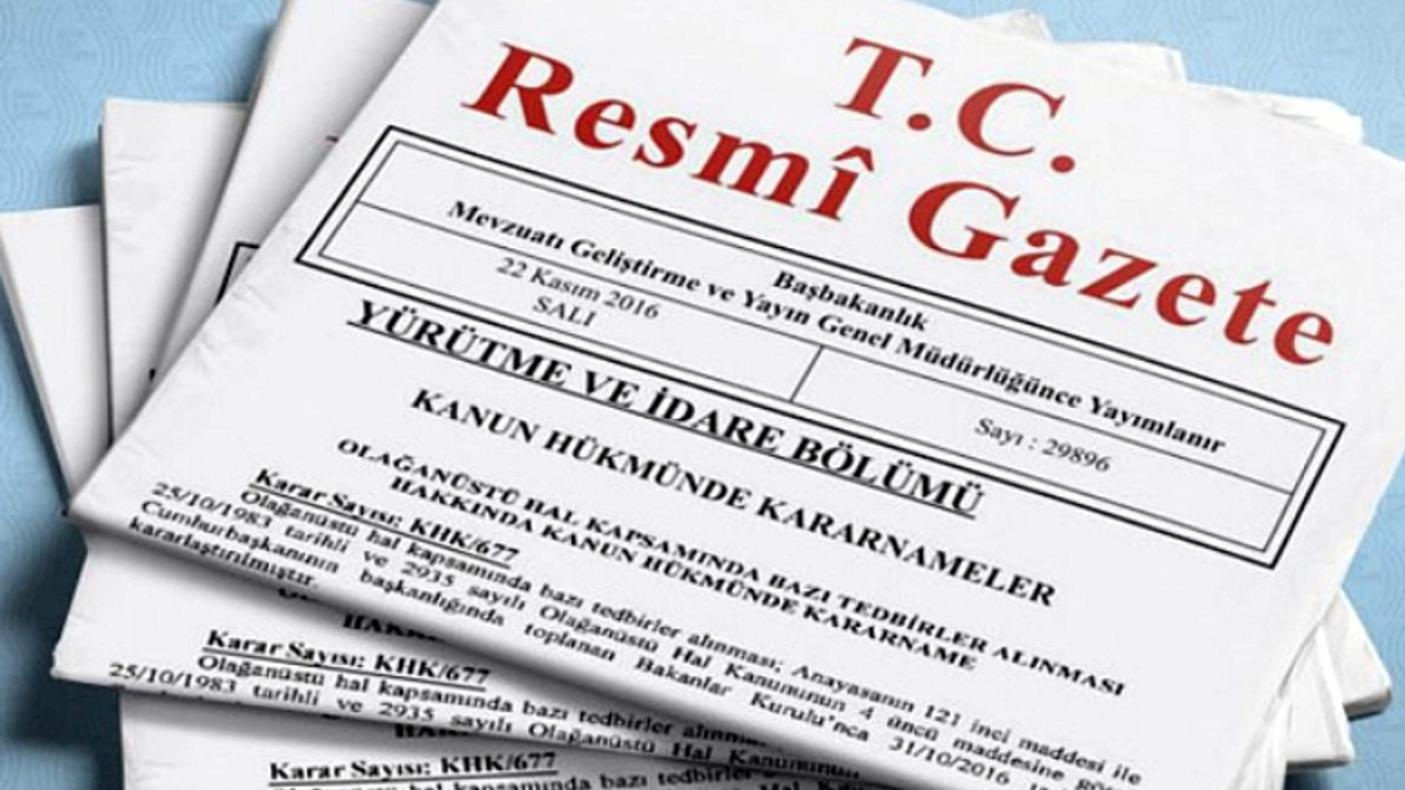 Resmi Gazete'de yeni karar yayımlandı... 9 Ağustos 2024 Resmi Gazete kararları? Bu gün Resmi gazete kararları?