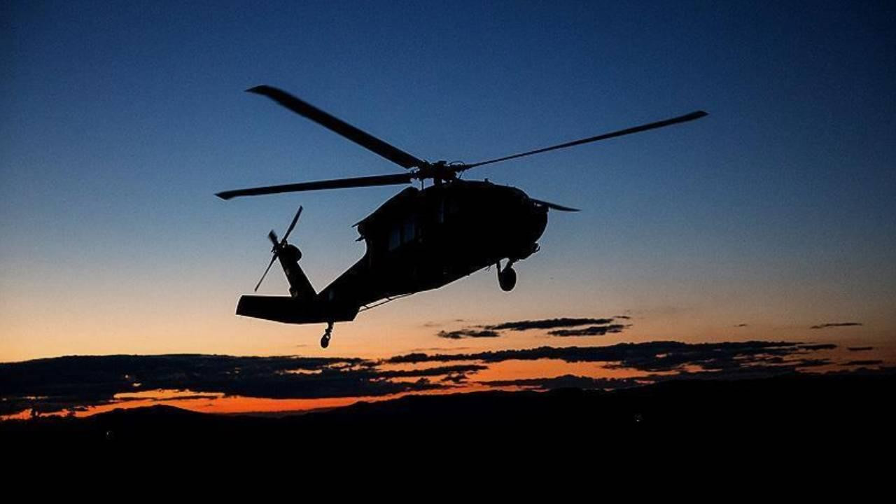 Askeri helikopter düştü!