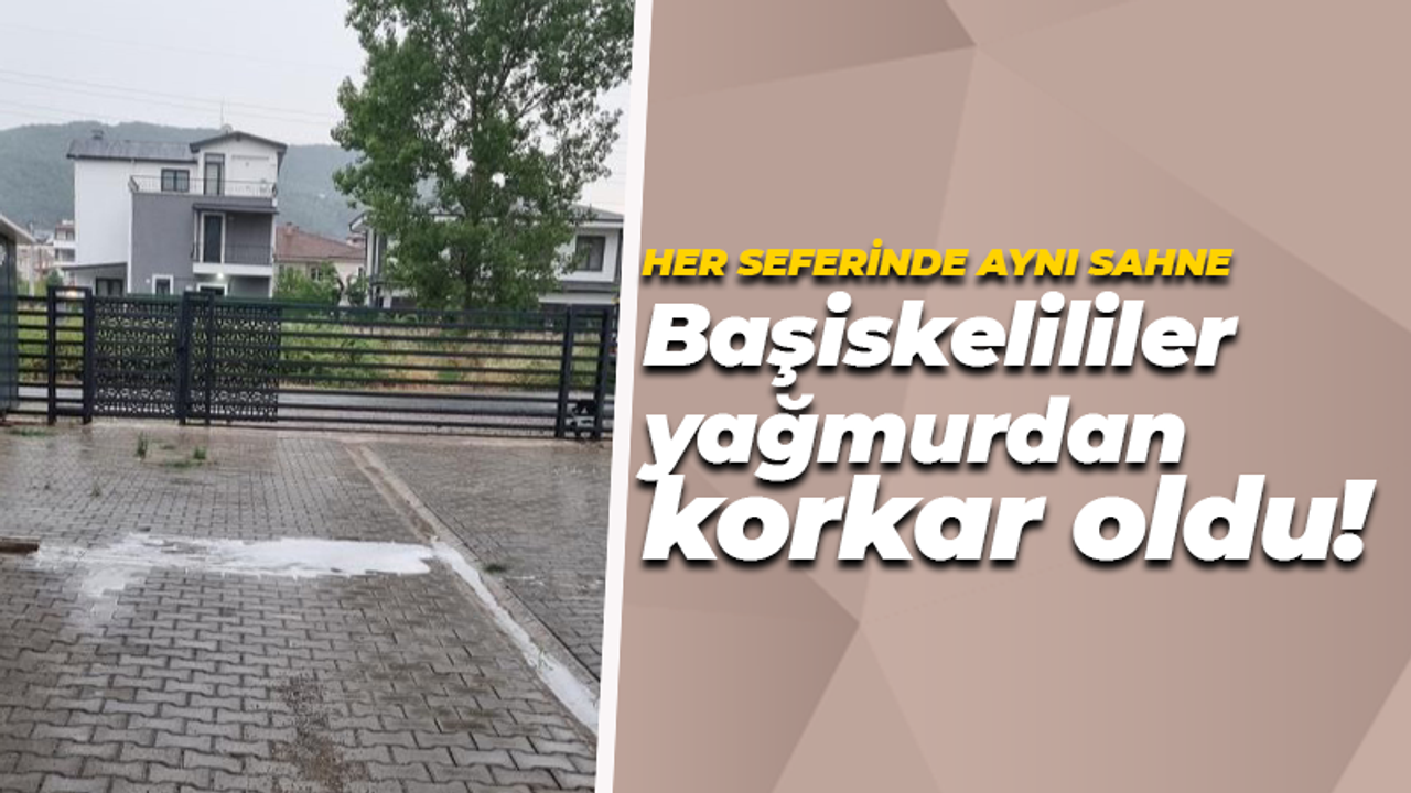 Başiskelililer yağmurdan korkar oldu! Sebebi ise Hayat Kimya