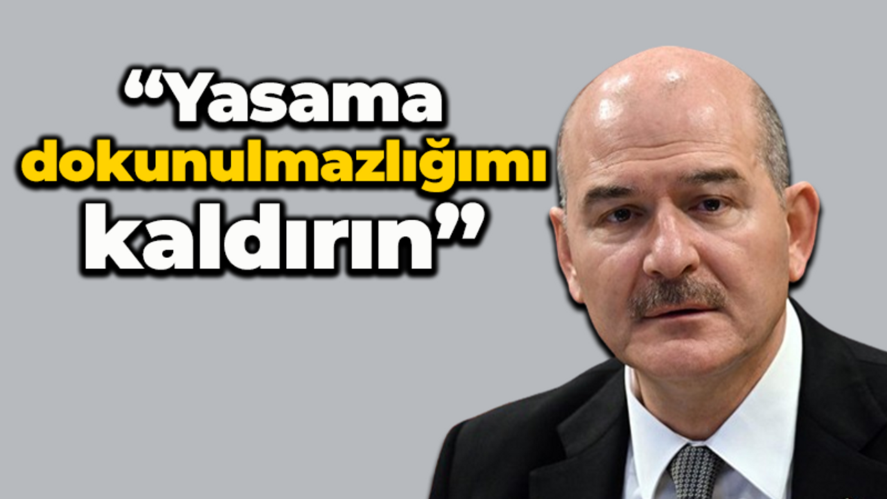 İstanbul Milletvekili Süleyman Soylu'dan 'yasama dokunulmazlığımı kaldırın' başvurusu
