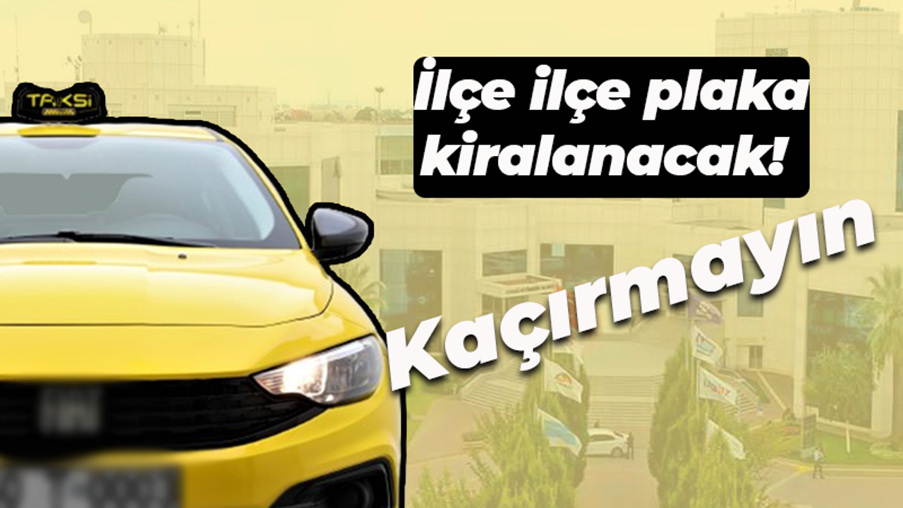 Kocaeli Büyükşehir 86 taksi plakası kiralayacak! Son tarih belli oldu