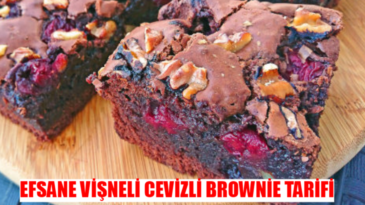 Gelinim Mutfakta Vişneli Cevizli Brownie Tarifi TAM ÖLÇÜLÜ: Vişneli Cevizli Brownie Nasıl Yapılır?