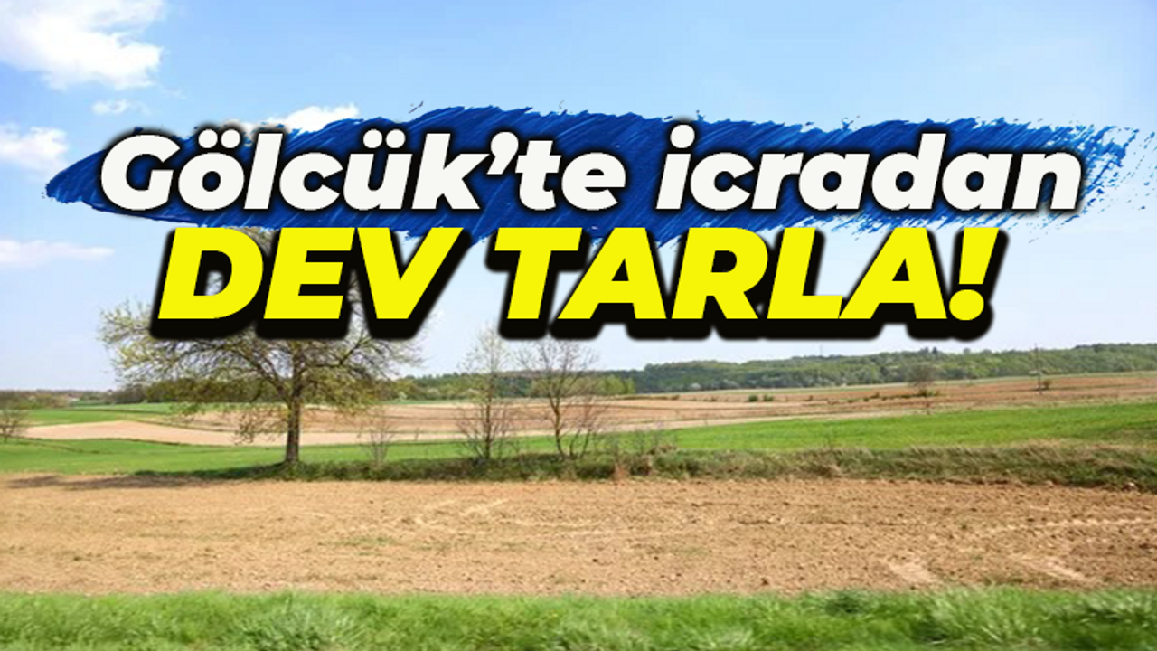 Gölcük'te icradan satılık dev tarla