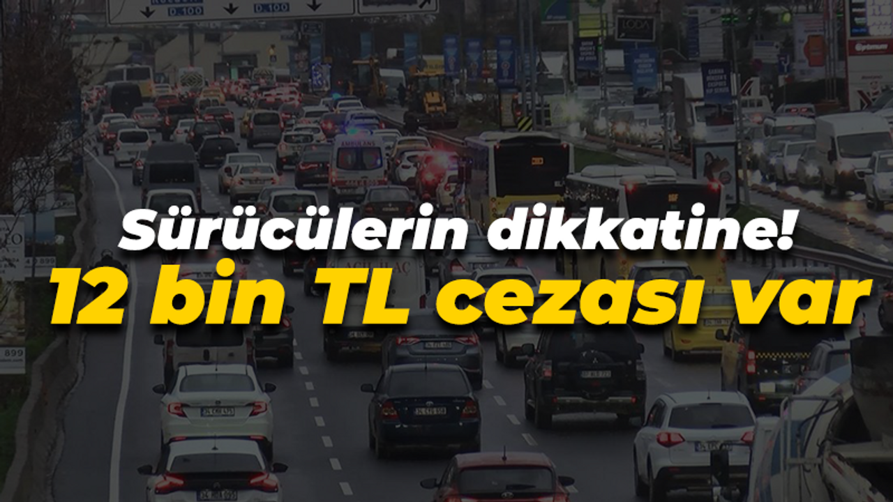 Ehliyetini yenilemeyenler dikkat! 12 bin TL cezası var